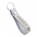 Personalized Genuine Leather Strap Keyring