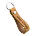 Personalized Genuine Leather Strap Keyring