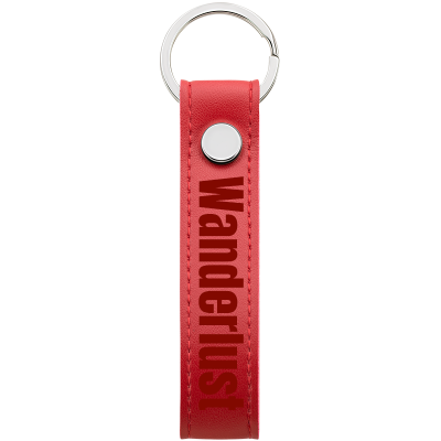 Personalized Genuine Leather Strap Keyring