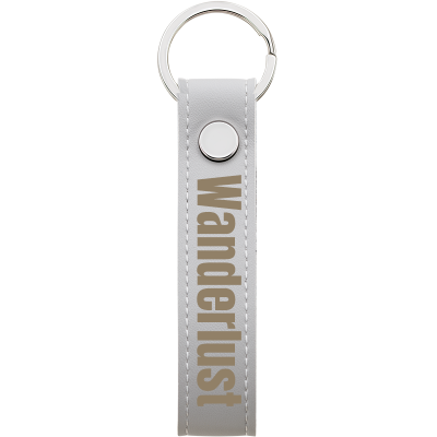 Personalized Genuine Leather Strap Keyring