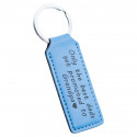 Personalized Genuine Leather Keyring