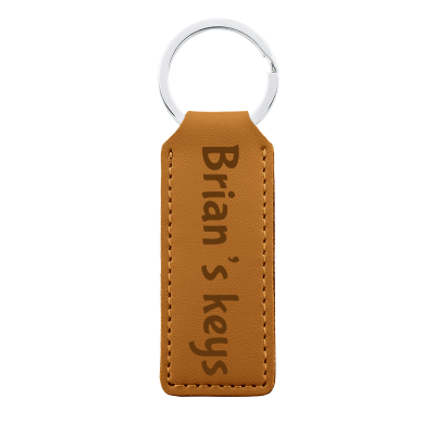Personalized Genuine Leather Keyring