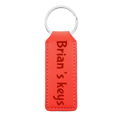 Personalized Genuine Leather Keyring