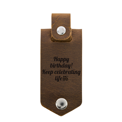 Personalized Genuine Leather Photo Holder Keyring Personalized Genuine Leather Photo Holder Keyring