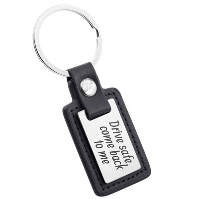 Personalized Engraved Rectangle Keyring with...