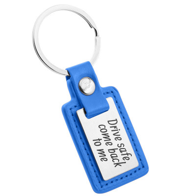 Personalized Engraved Rectangle Keyring with...