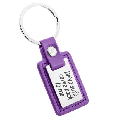 Personalized Engraved Rectangle Keyring with...