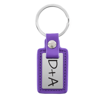 Personalized Engraved Rectangle Keyring with...