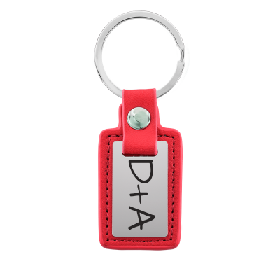 Personalized Engraved Rectangle Keyring with...
