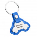 Personalized Engraved Car Keyring with Leather