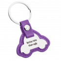 Personalized Engraved Car Keyring with Leather