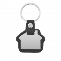 Personalized Engraved House Keyring with Leather