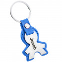 Personalized Engraved Boy Keyring with Leather