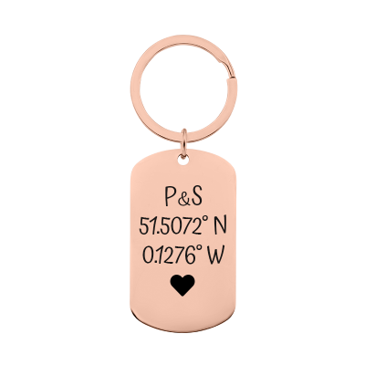 Personalized Military Tag Keyring