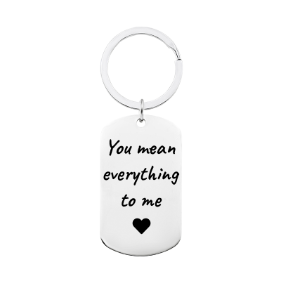 Personalized Military Tag Keyring