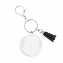 Personalized Acrylic Keyring with Tassel - Aesthetic Design
