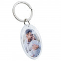 Personalized Acrylic Photo Keyring - Oval