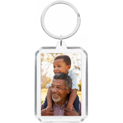 Personalized Acrylic Photo Keyring - Rectangle