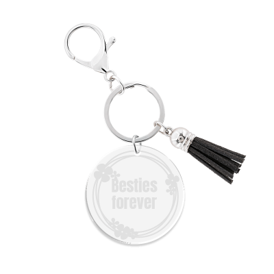 Personalized Acrylic Keyring with Tassel -...
