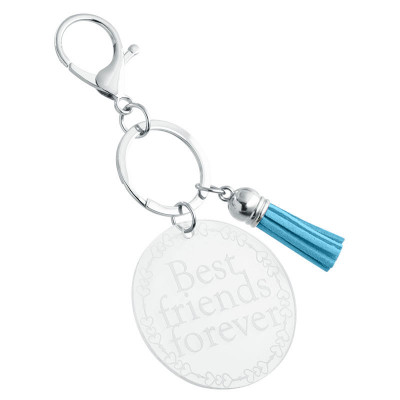 Personalized Acrylic Keyring with Tassel - Cute...