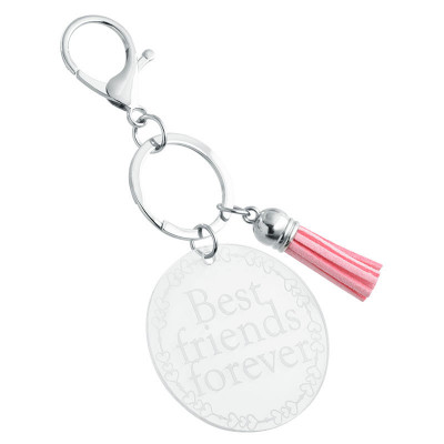 Personalized Acrylic Keyring with Tassel - Cute...