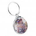 Personalized Luxury Circle Keyring with Photo