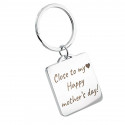 Personalized Luxury Square Keyring with Photo