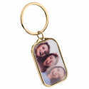 Personalized Luxury Rectangle Keyring with Photo
