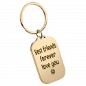Personalized Luxury Rectangle Keyring with Photo