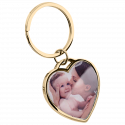 Personalized Luxury Heart Keyring with Photo