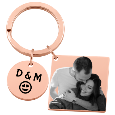 Personalized Square and Circle Photo Engraved...