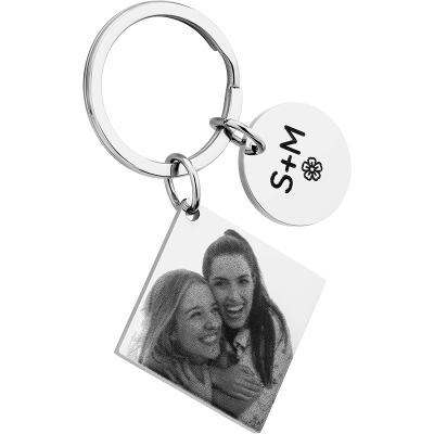Personalized Square and Circle Photo Engraved...