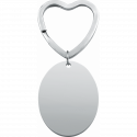 Personalized Oval Photo Engraved Keyring