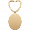 Personalized Oval Photo Engraved Keyring