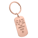 Personalized Military Tag Photo and Text Engraved Keyring