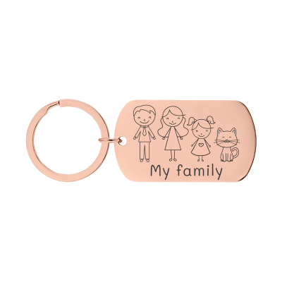 Personalized Engraved Military Tag Keyring with...