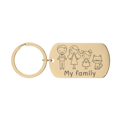 Personalized Engraved Military Tag Keyring with...