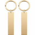 Personalized 2 Engraved Rectangle Keyrings