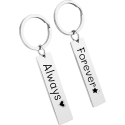 Personalized 2 Engraved Rectangle Keyrings