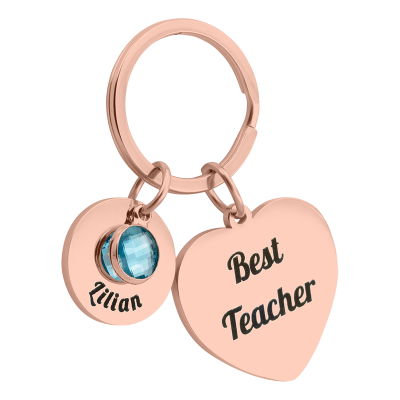 Personalized Engraved Heart with 1 Birthstone...