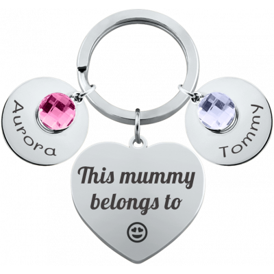 Personalized Engraved Heart with 2 Birthstones... Personalized Engraved Heart with 2 Birthstones...