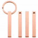 3D Rectangular Bar Engraved Keyring