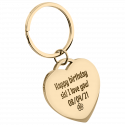 Personalized Luxury Heart Keyring with Dog or Cat Photo
