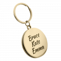 Personalized Luxury Circle Photo Locket Keyring