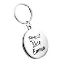Personalized Luxury Circle Photo Locket Keyring