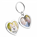 Personalized Luxury Heart Photo Locket Keyring
