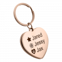 Personalized Luxury Heart Photo Locket Keyring