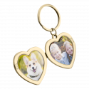 Personalized Luxury Heart Photo Locket Keyring