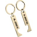 Personalized Heart Keyrings with Engraved Coordinates