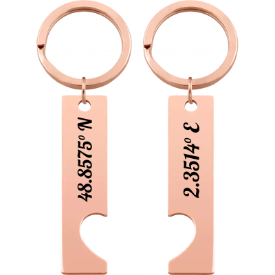 Personalized Heart Keyrings with Engraved...